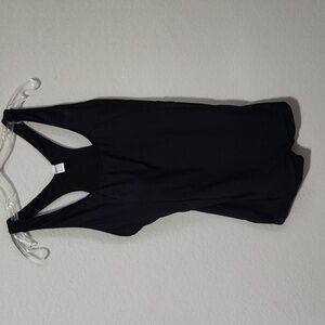 Zeraca Womens Swimsuit Shorts Size L One Piece Black Size 12 TO 14